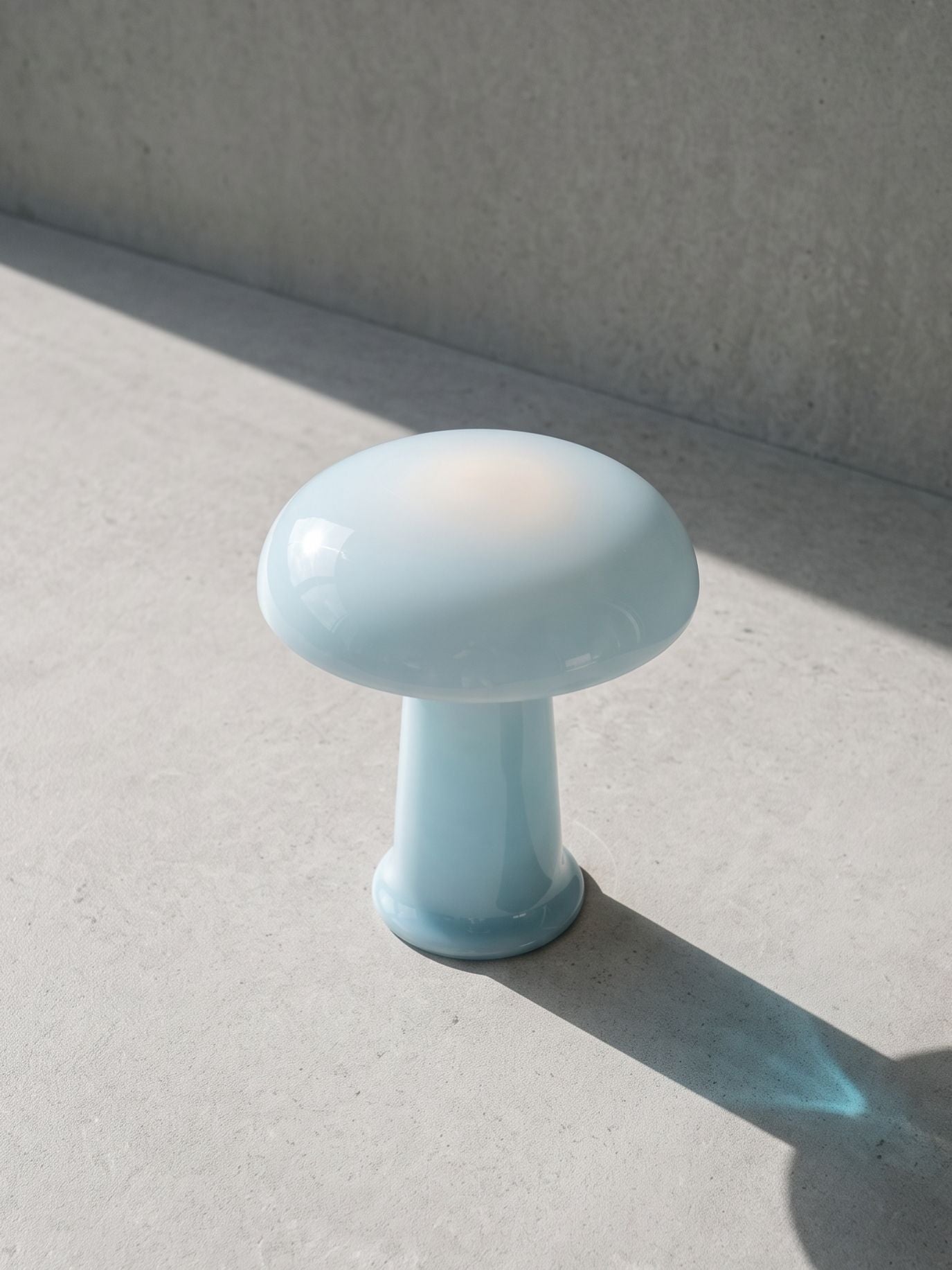 Cera Mini Portable Lamp | Blue Glass