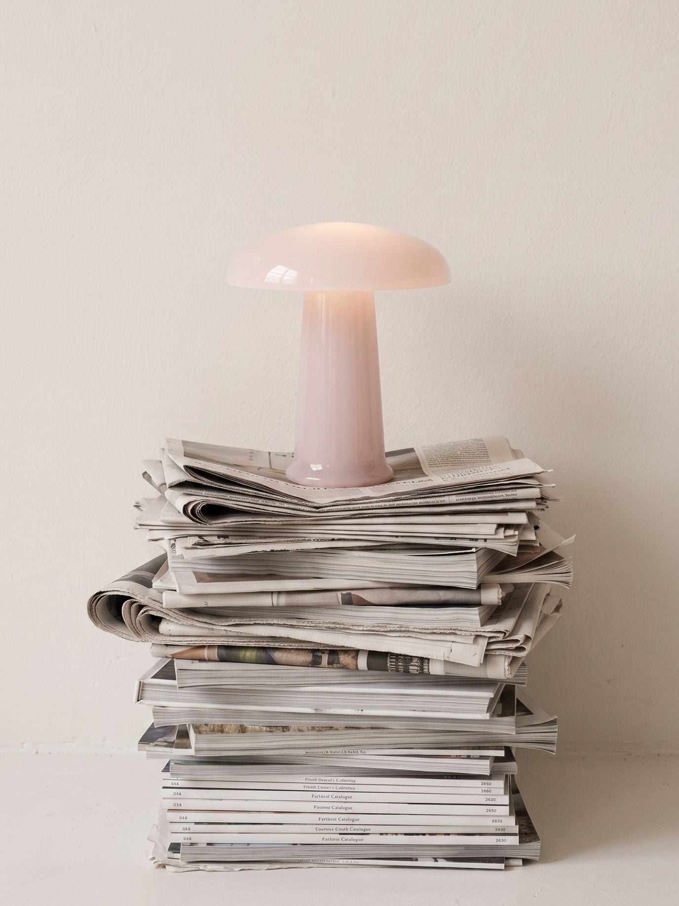 Cera Mini Portable Lamp | Pink Glass