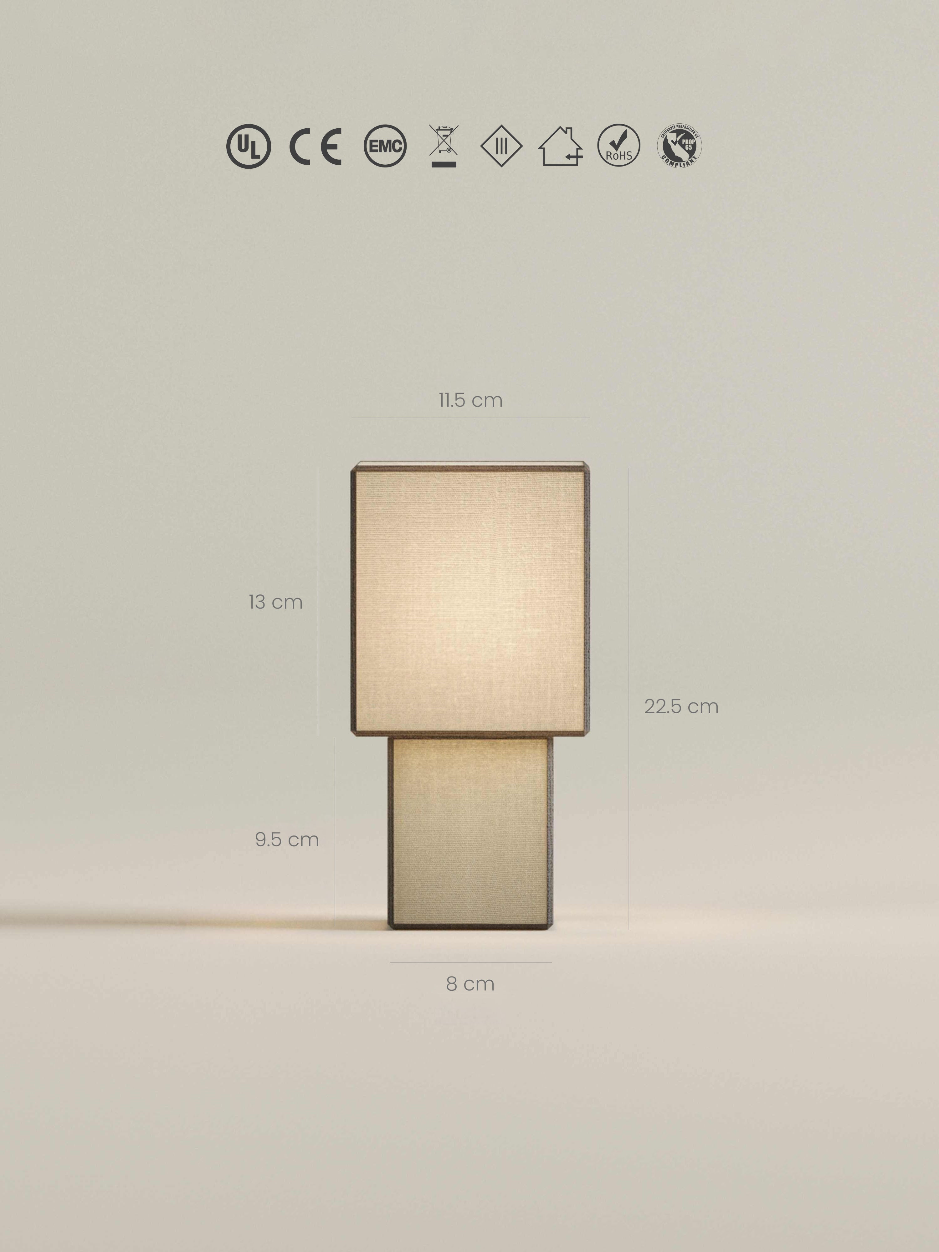 Forma Portable Lamp | Linen