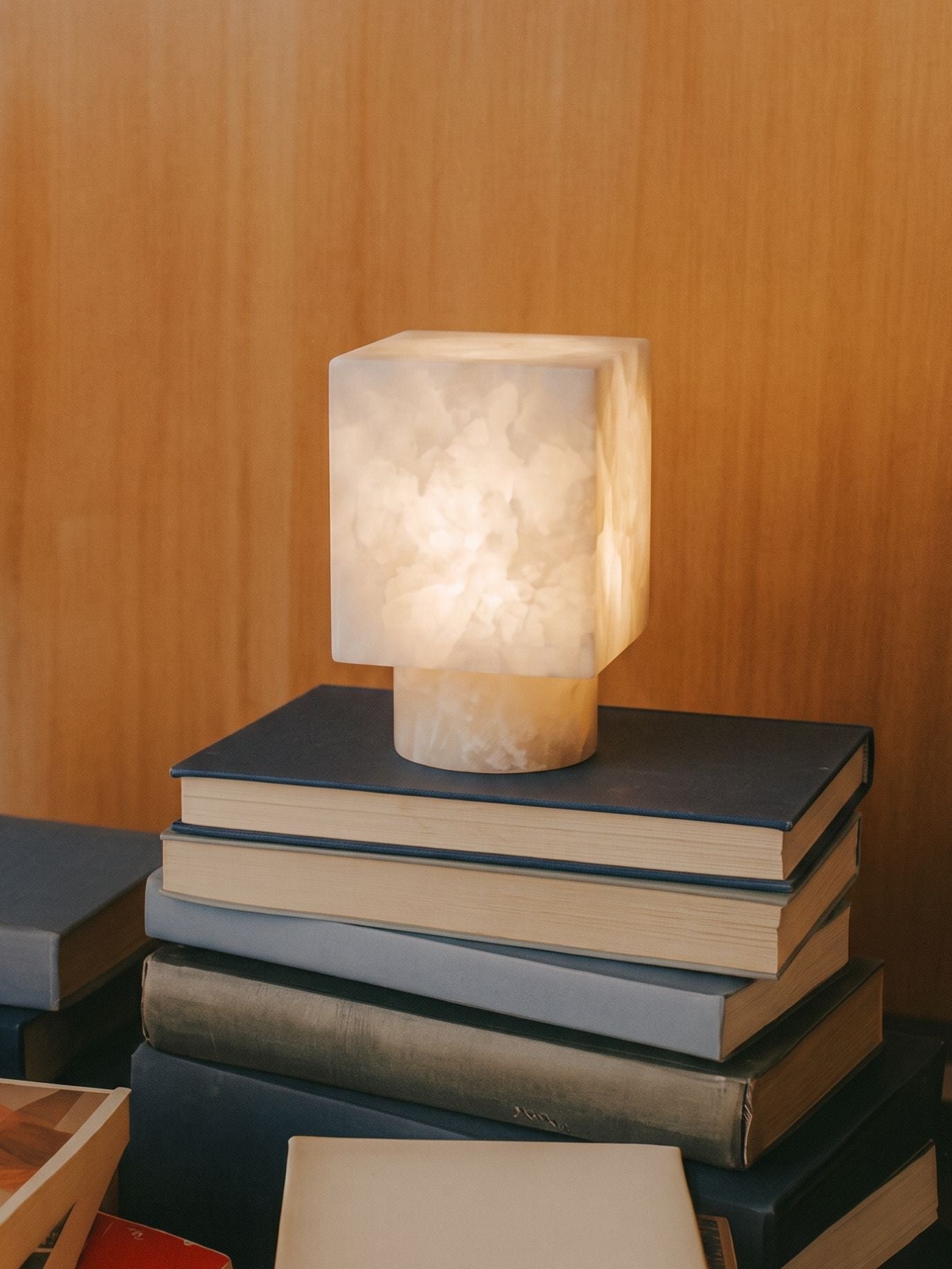 Forma Mini Portable Lamp | Alabaster