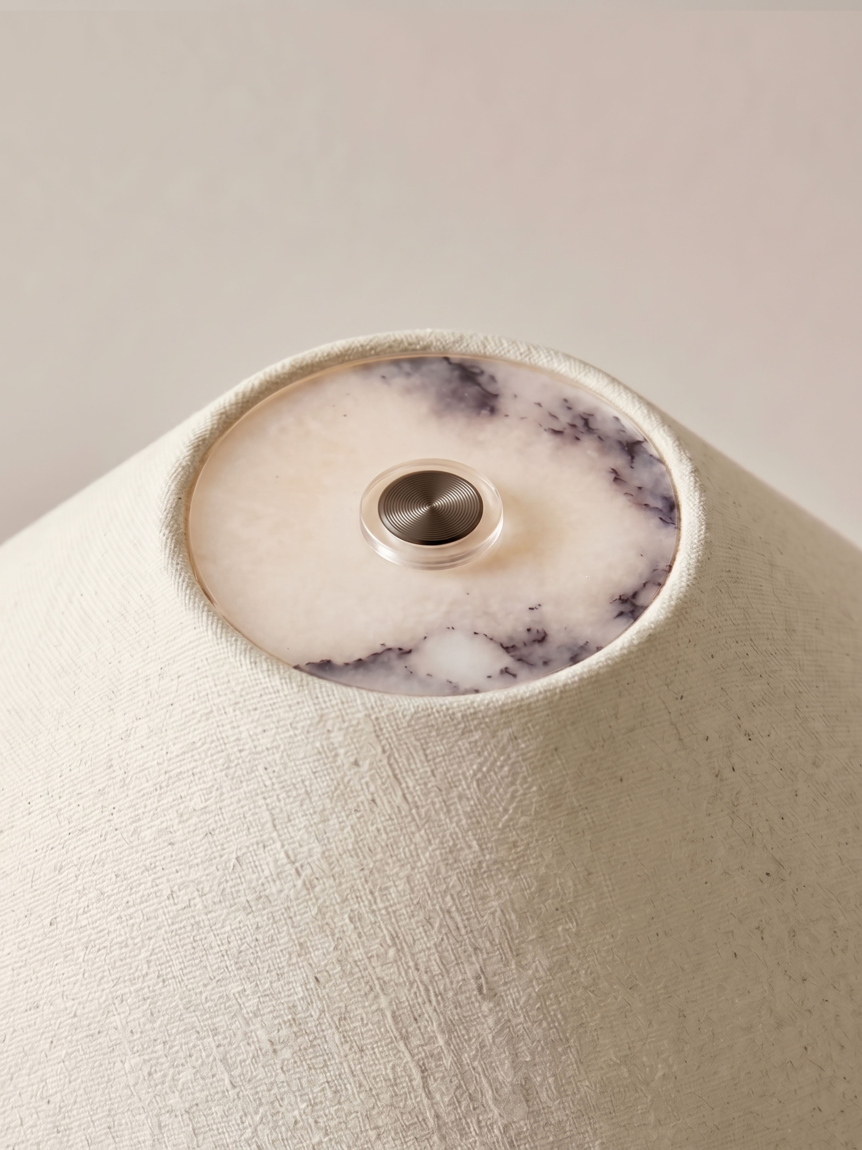 The Original - Portable Rossa Lamp | Calacatta Viola & Linen