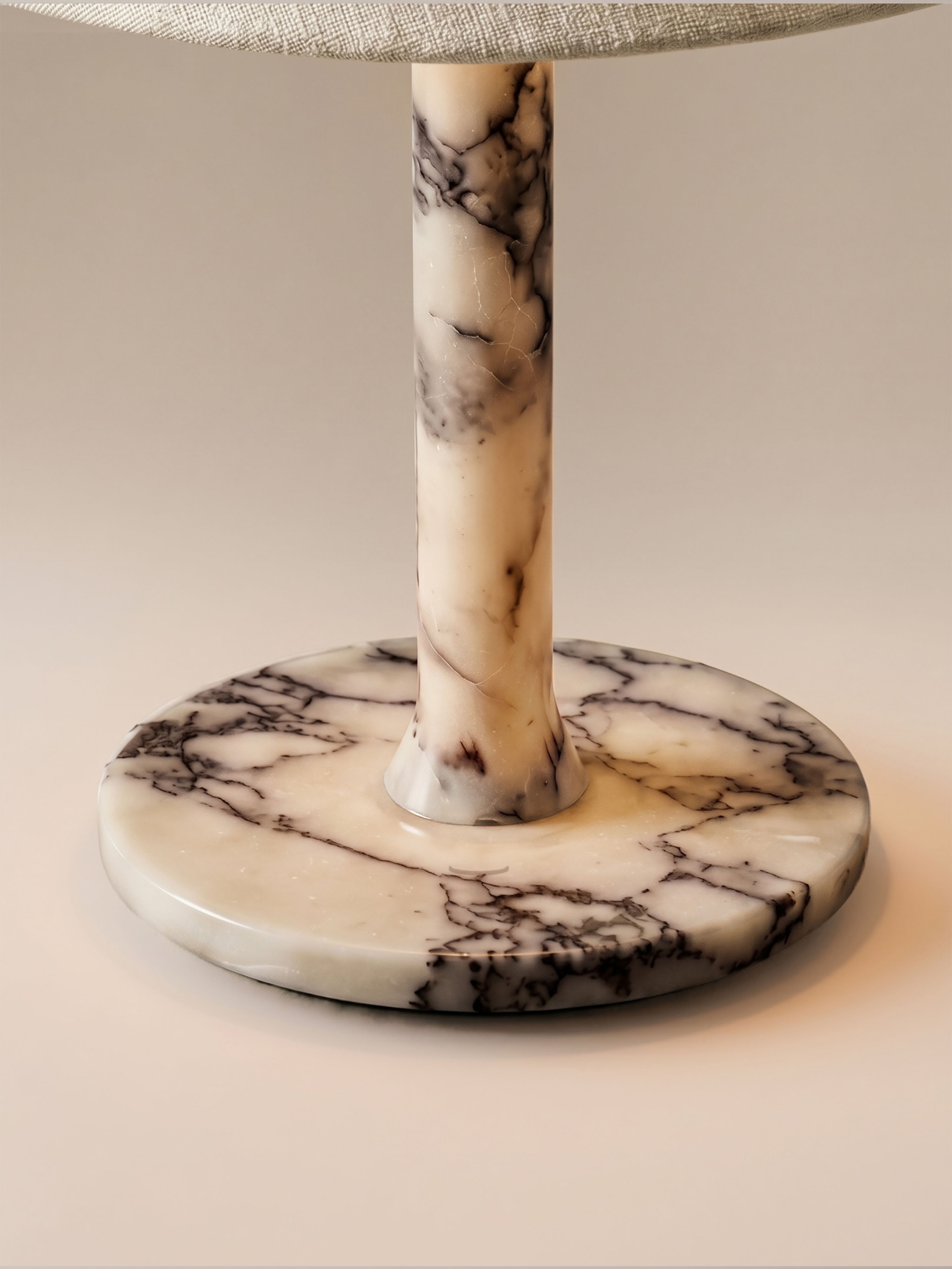 The Original - Portable Rossa Lamp | Calacatta Viola & Linen