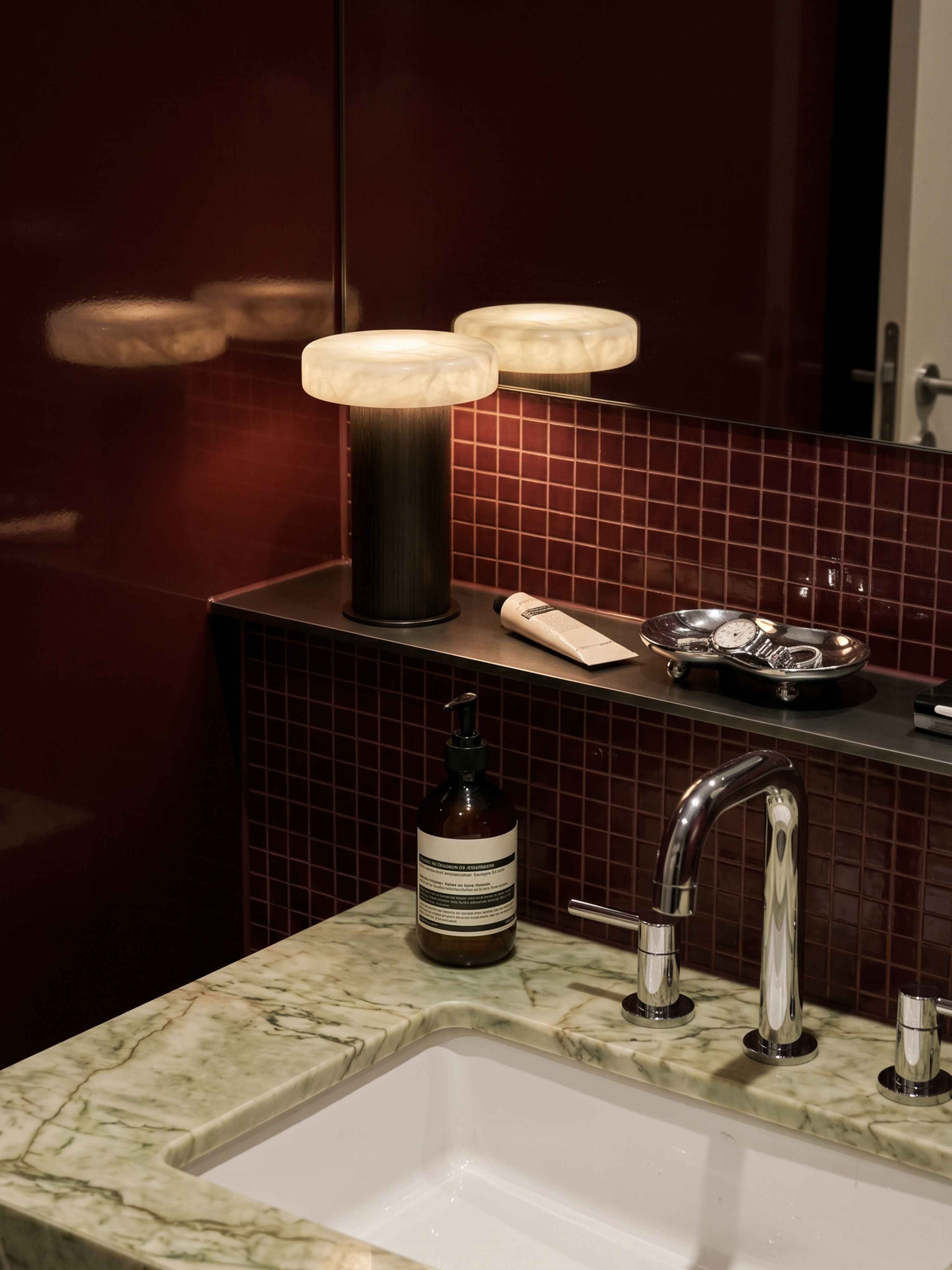 Lampe Portable Maríel | Bleu Céramique