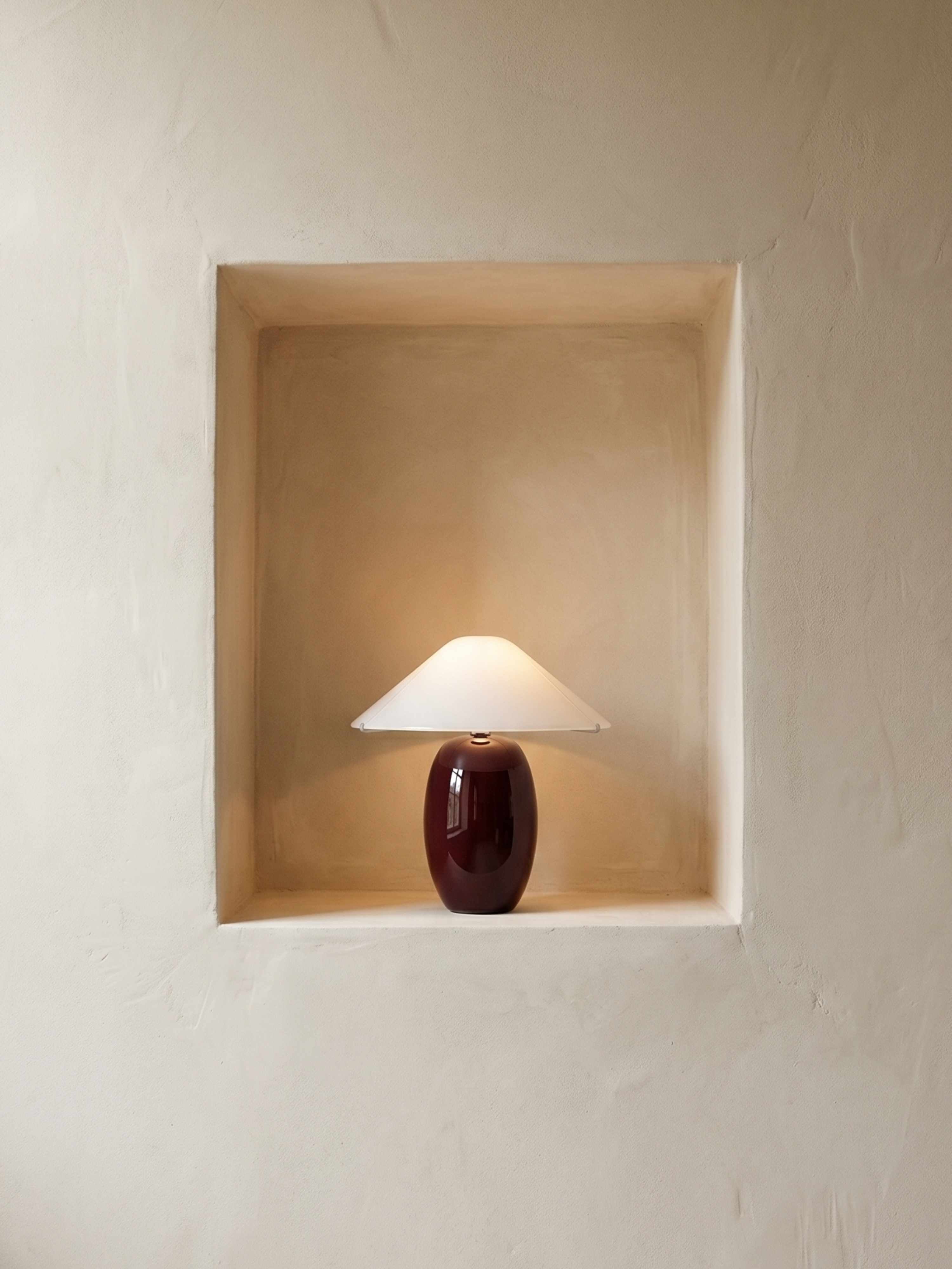 Maríel Portable Lamp | Red Ceramic