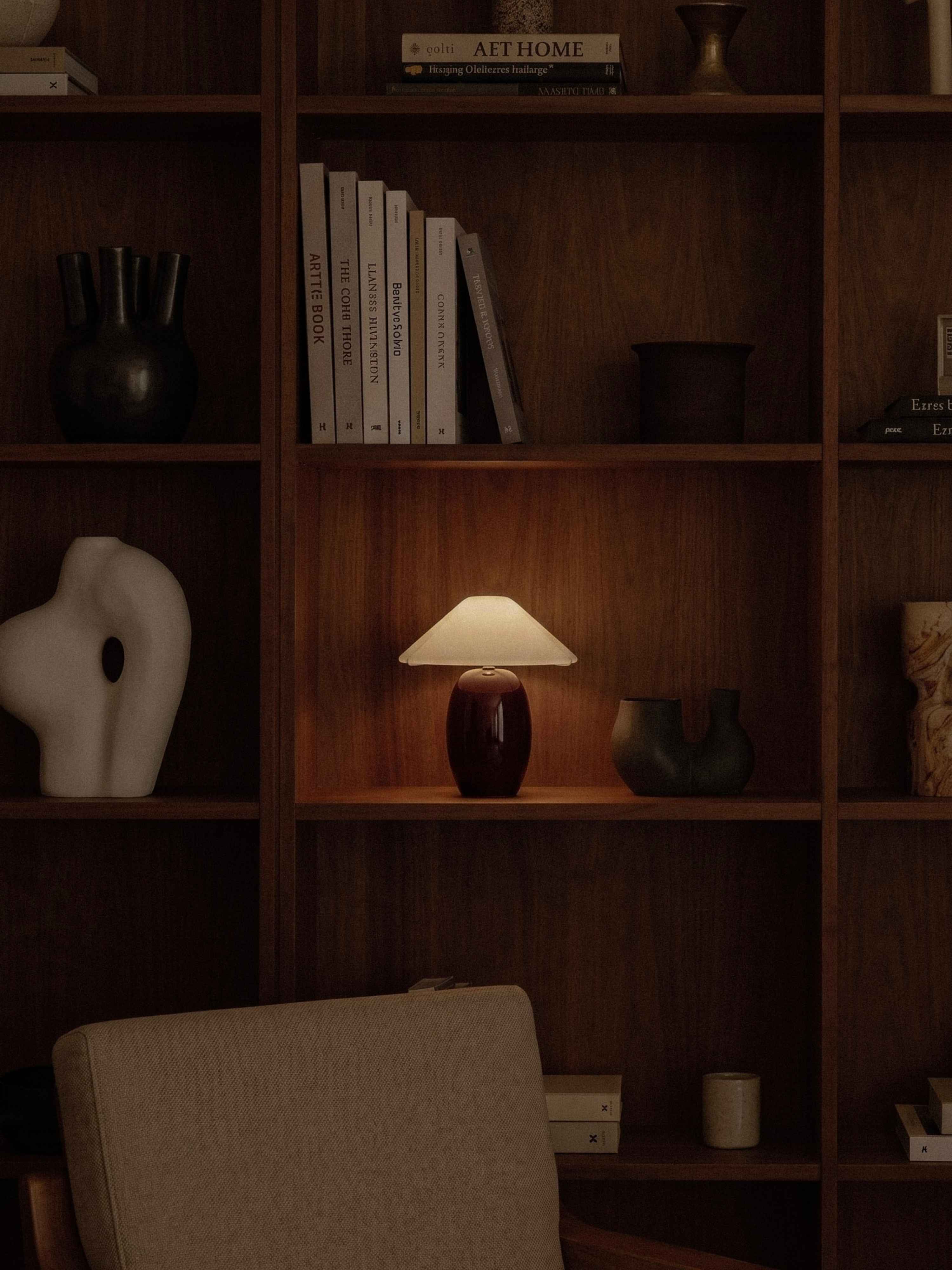 Maríel Portable Lamp | Red Ceramic