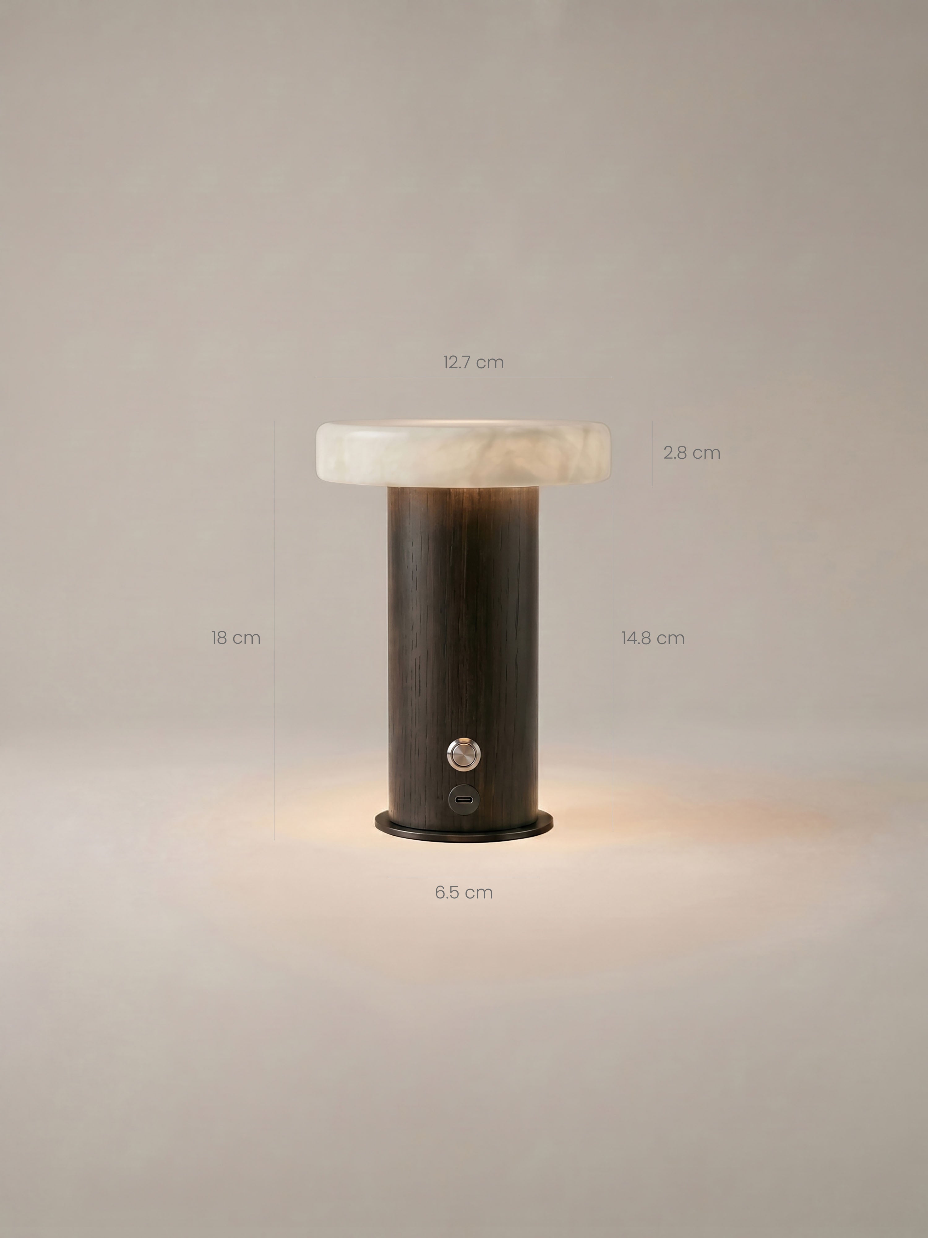 Lampe Portable Maríel | Bleu Céramique