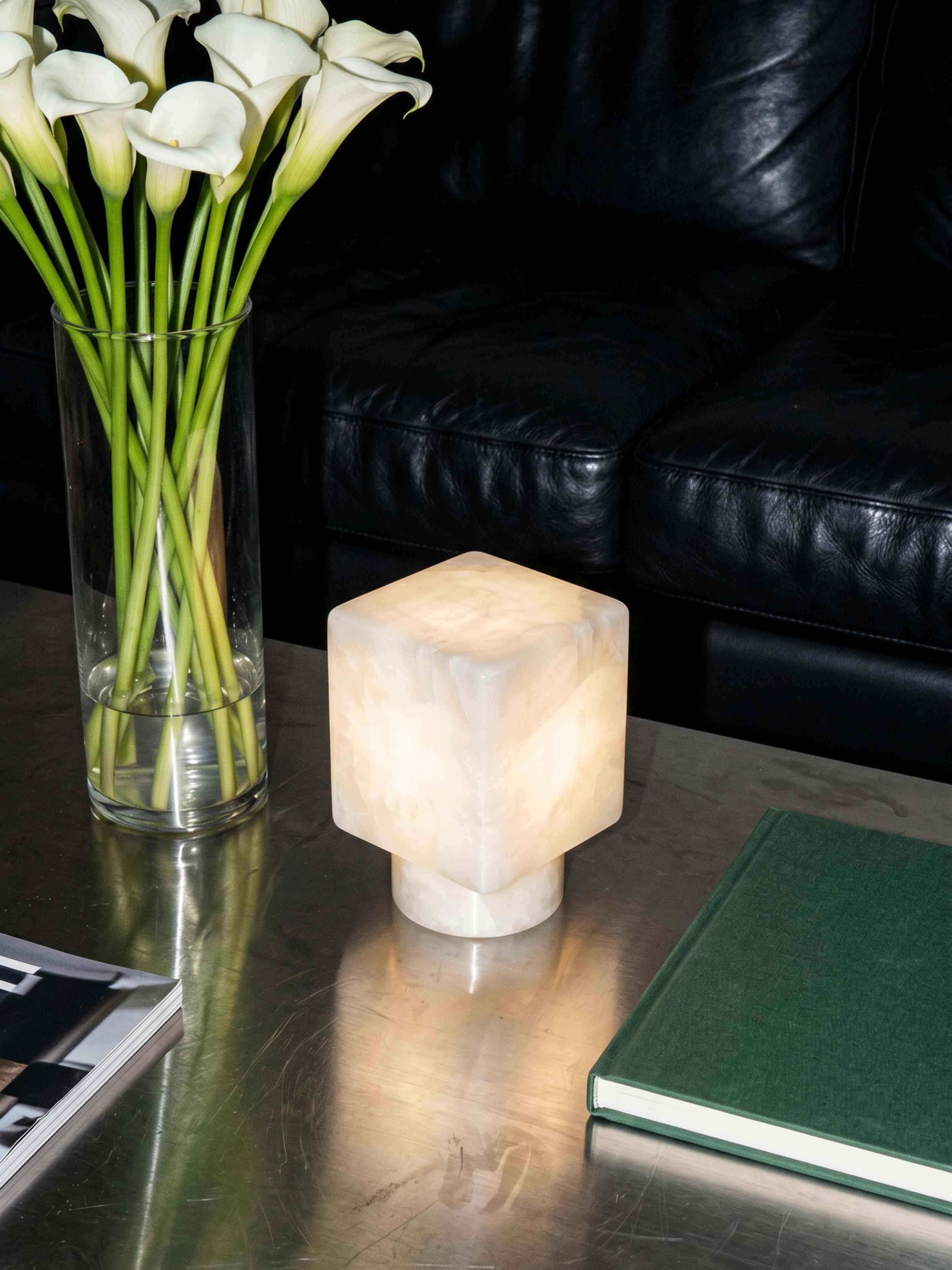 Arca Mini Portable Lamp | Alabaster