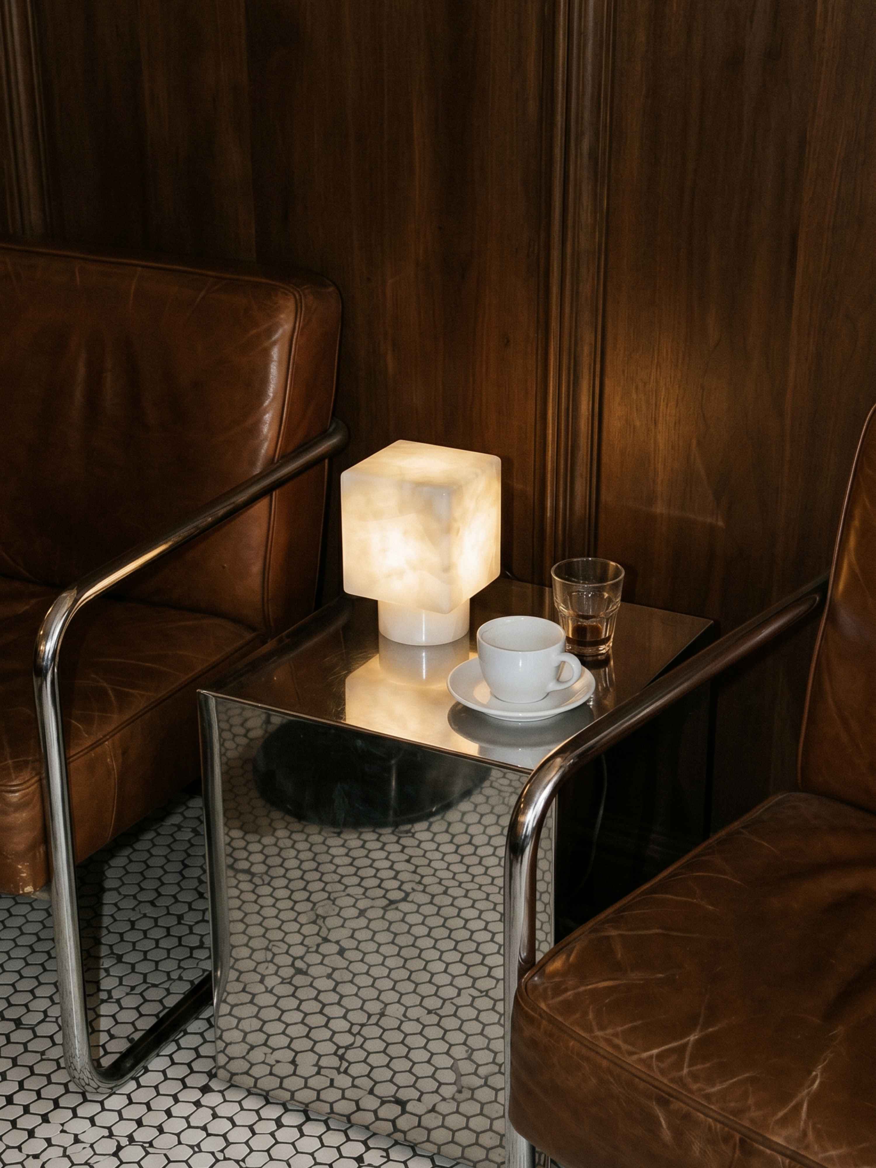 Arca Mini Portable Lamp | Alabaster