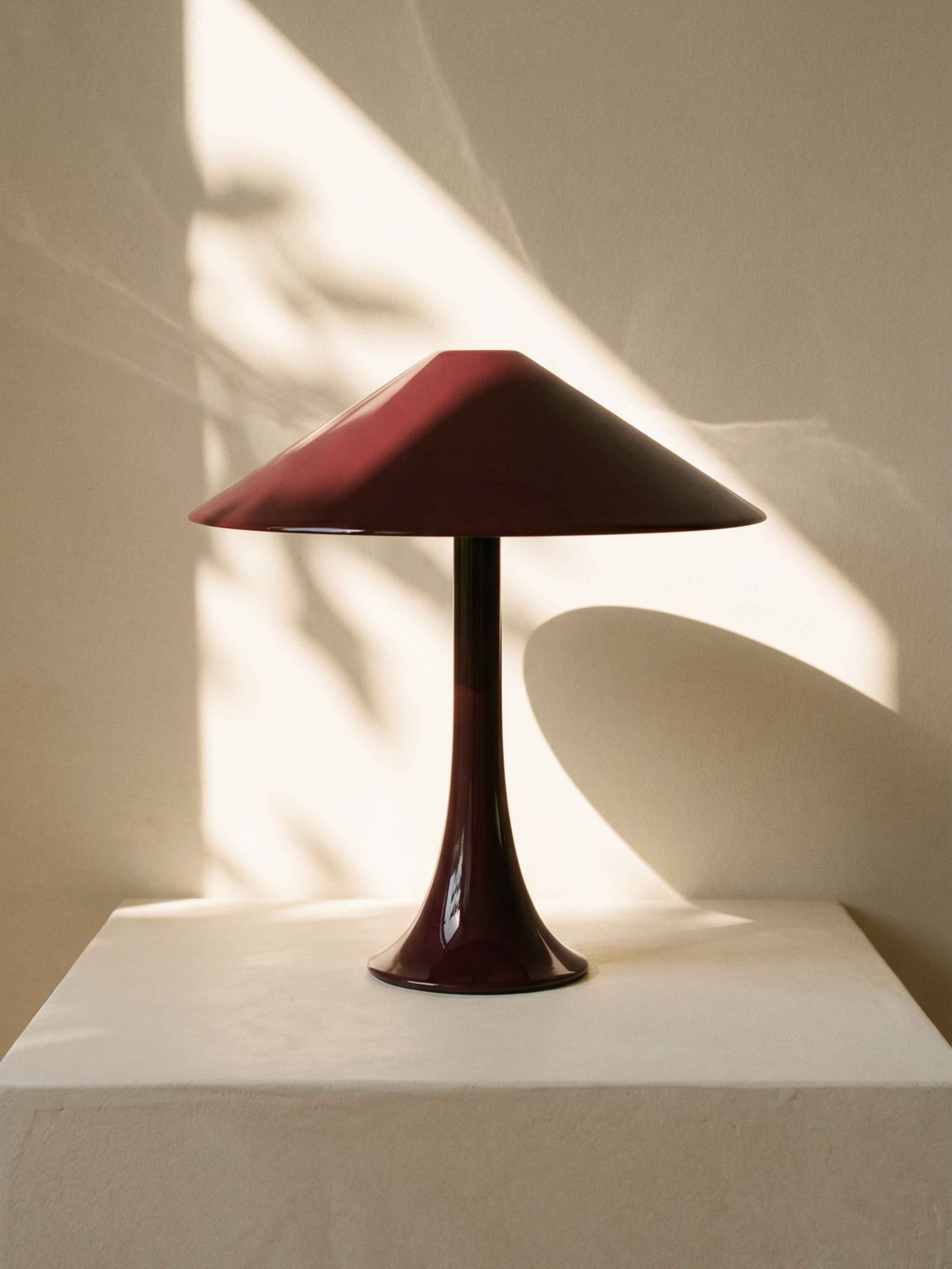 Nova Large Portable Lamp | Burgundy