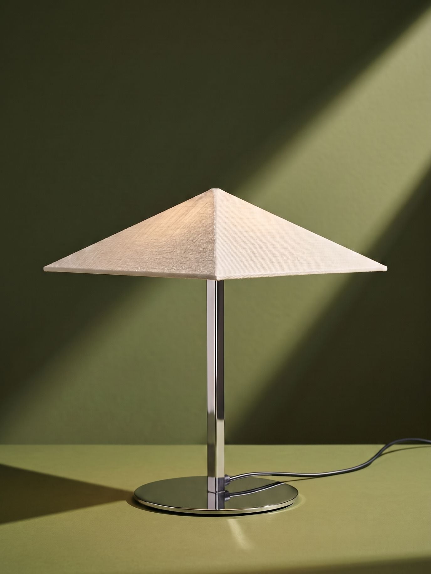 The Original - Vela Table Lamp | Chrome & Linen