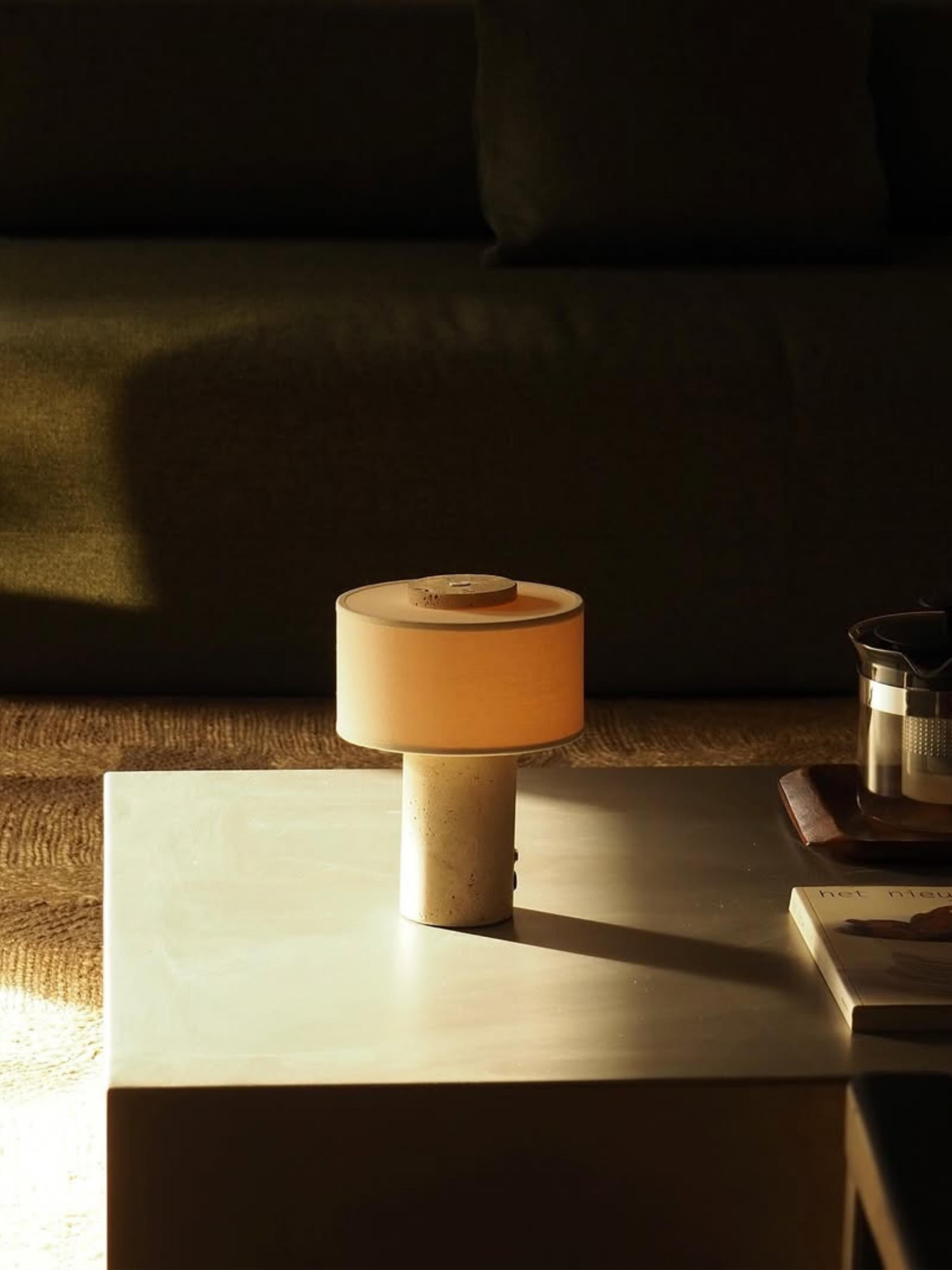 Set of 2 - Opal Mirror + Travertine