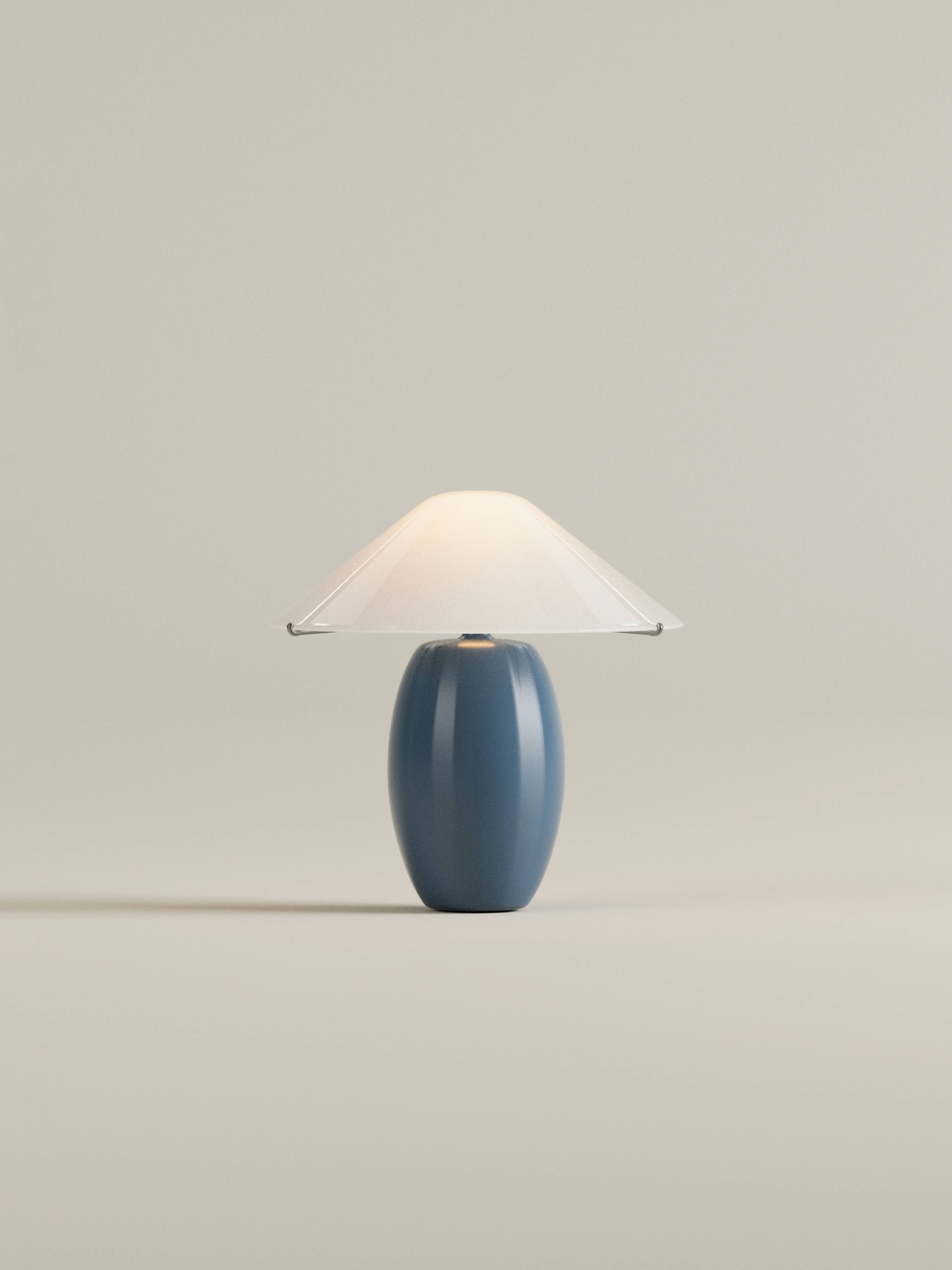 Maríel Portable Lamp | Ceramic Blue