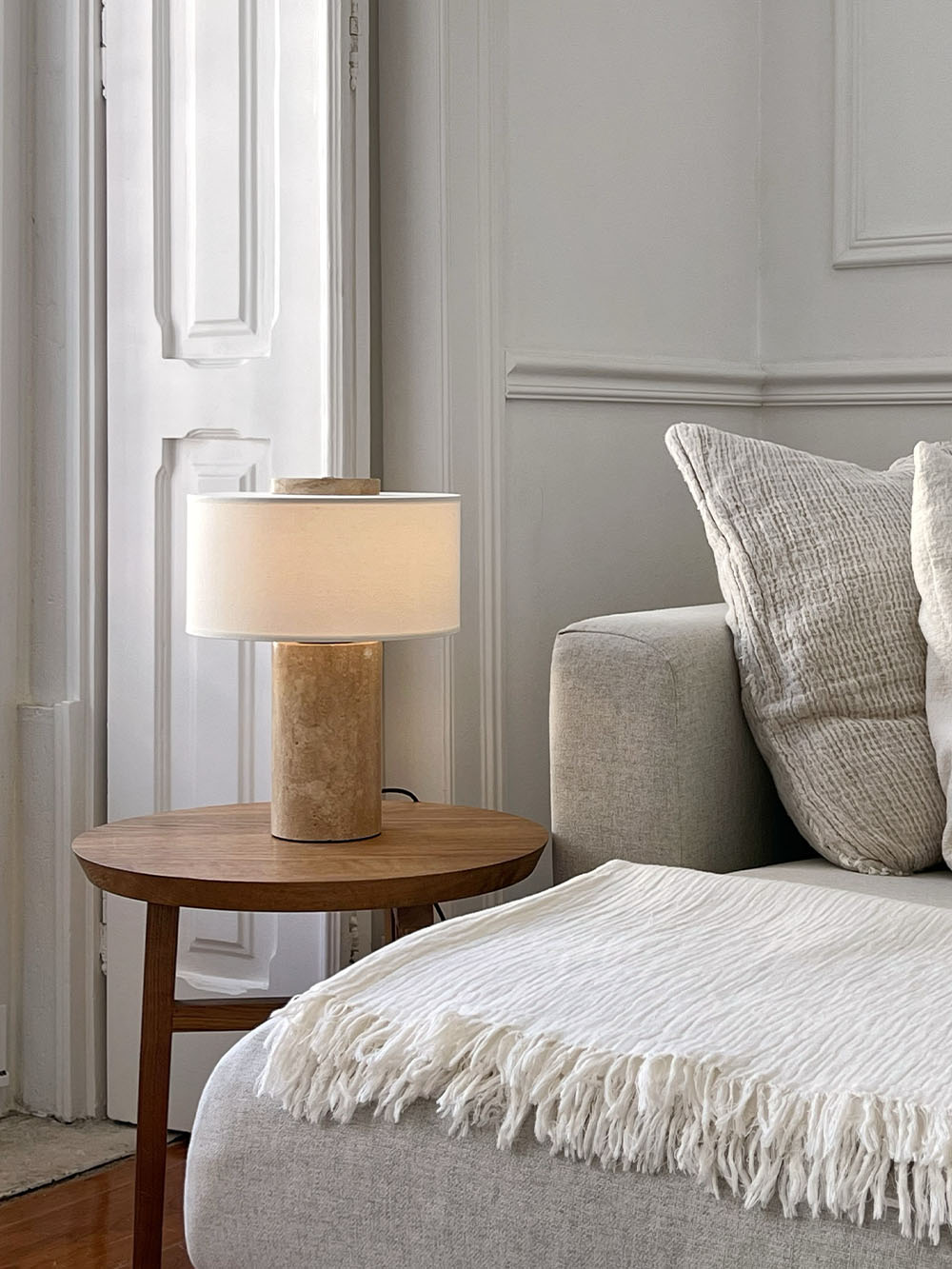 The Original - Auríe Large Lamp | Travertine - 13.5"