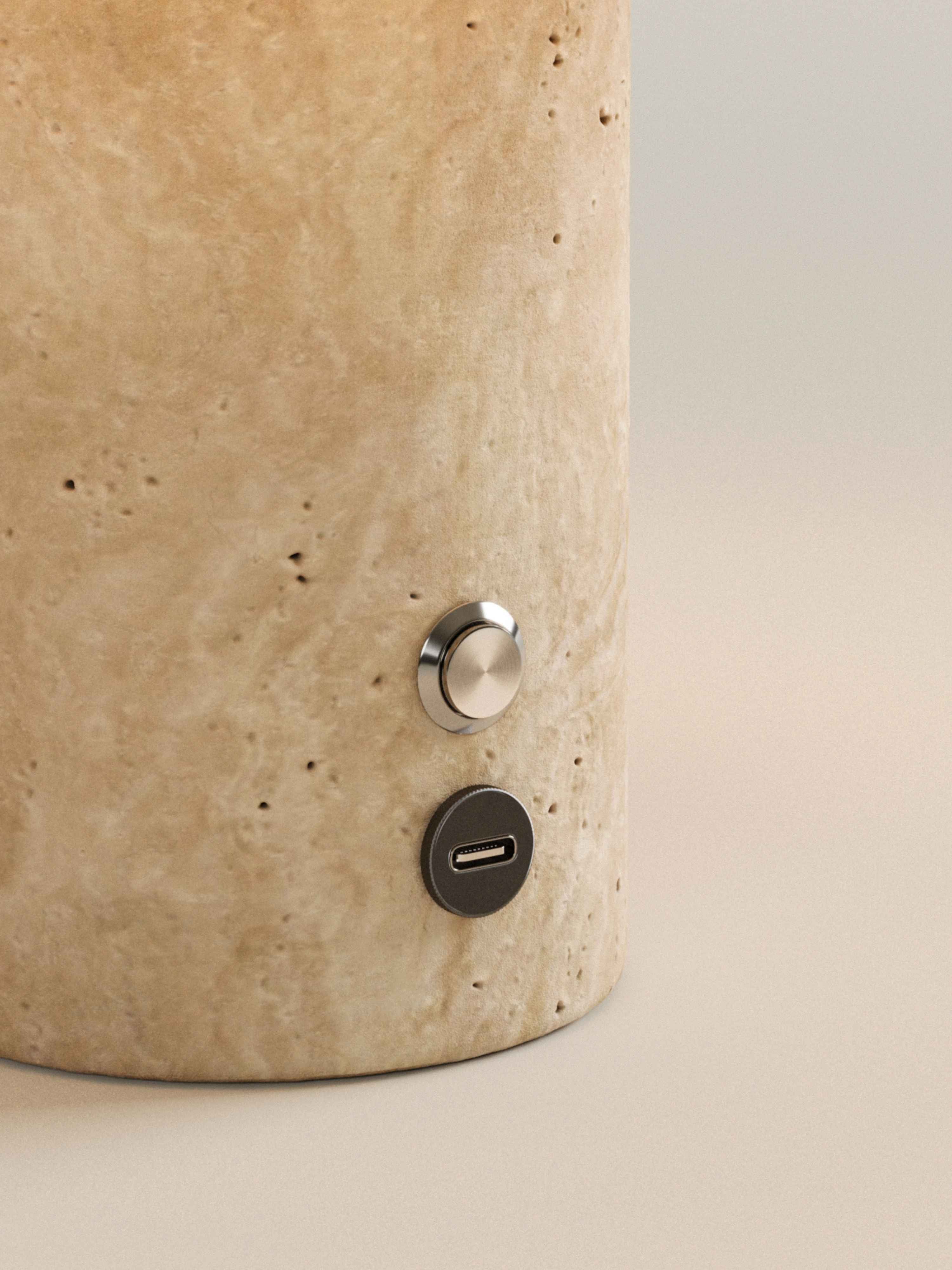 The Original - Auríe Portable Lamp | Travertine - 9.5"