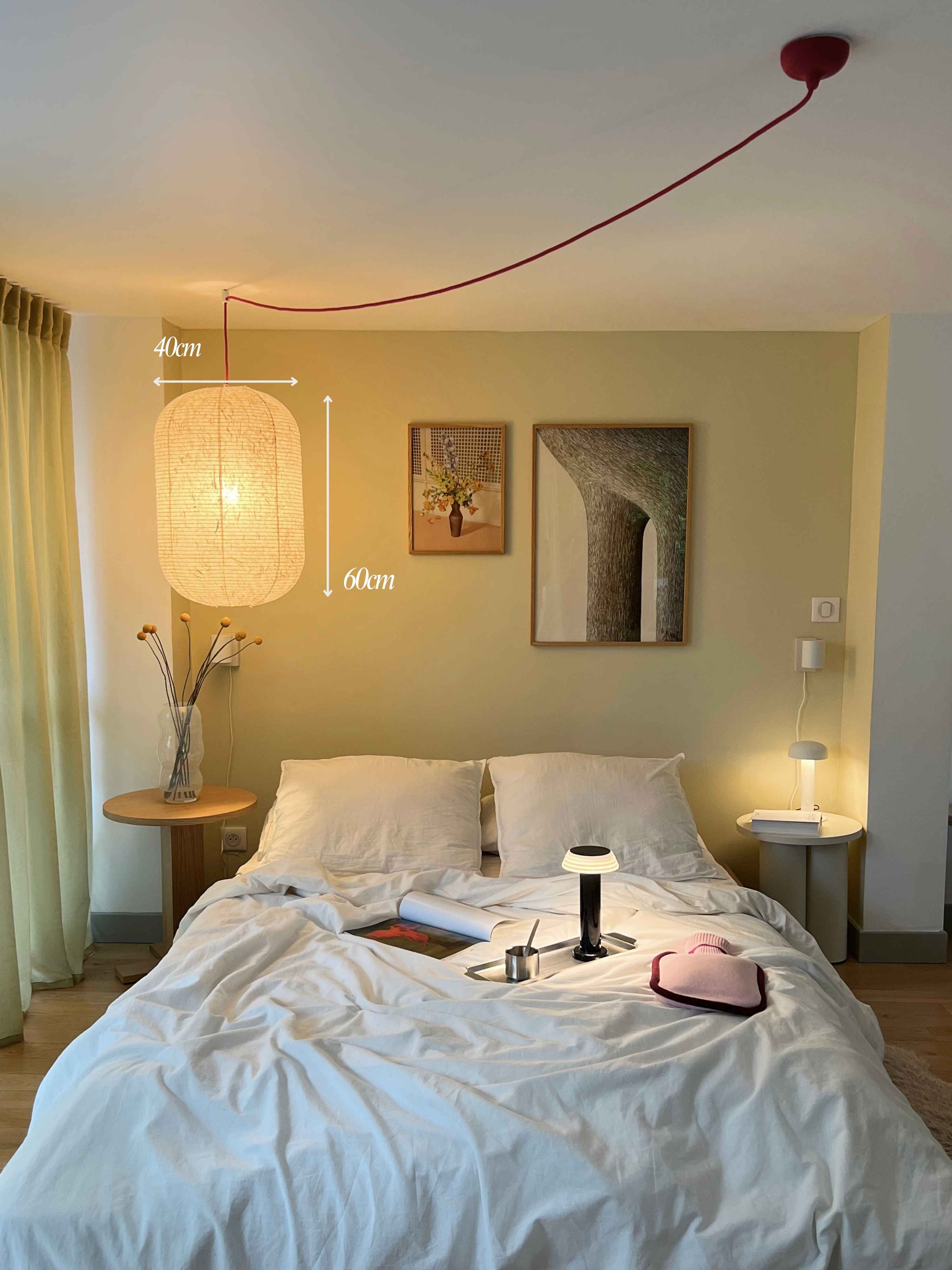 Pre-Order | IKIN Pendant B2 | Natural Mulberry Paper | Oval Shape - Multiple Sizes