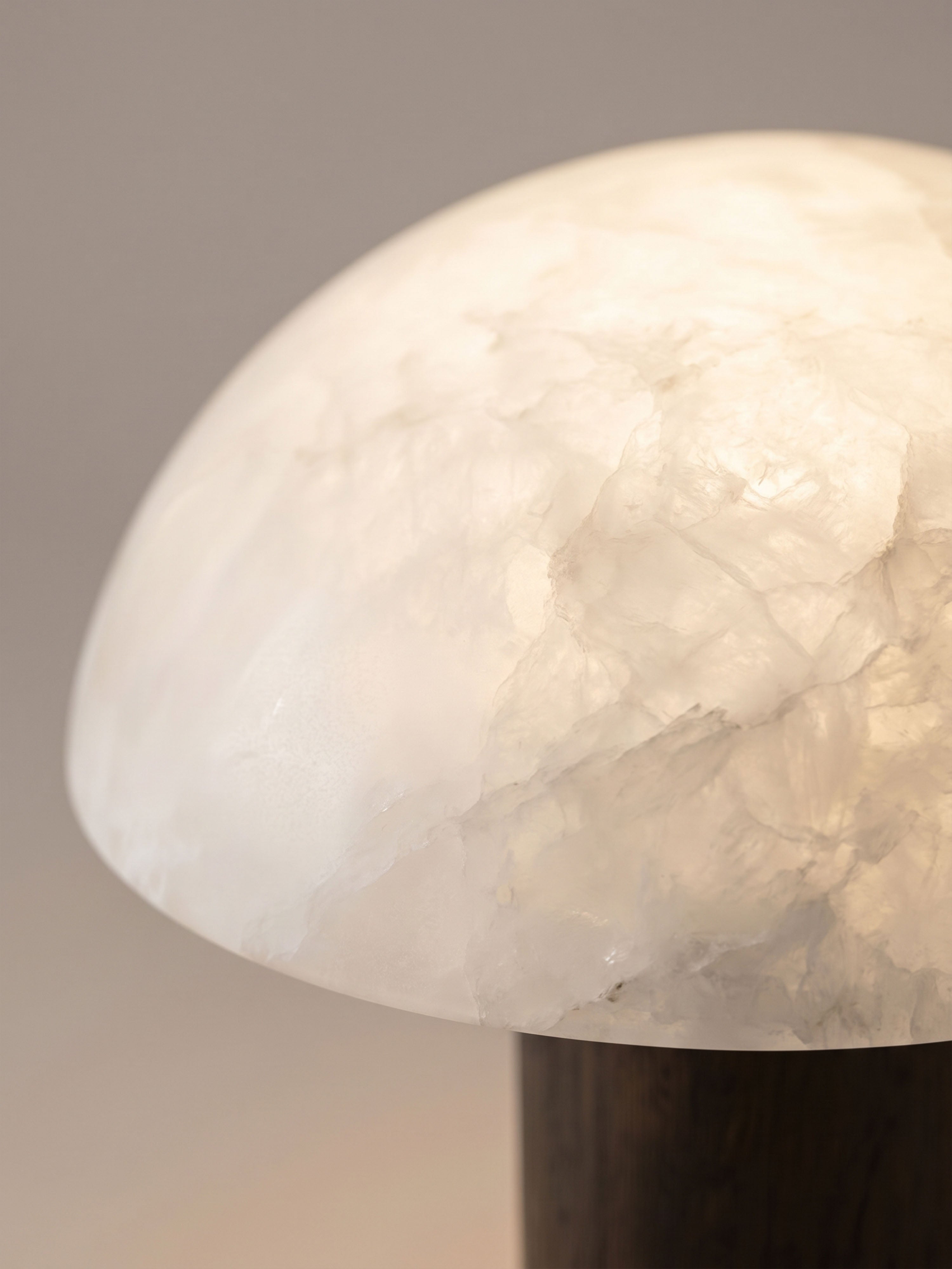 The Portable Alto Lamp | Alabaster & Dark Wood