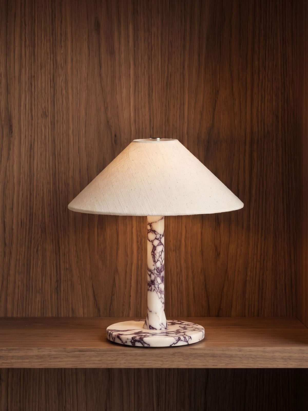 Rossa Portable Lamp | Calacatta Viola & Linen