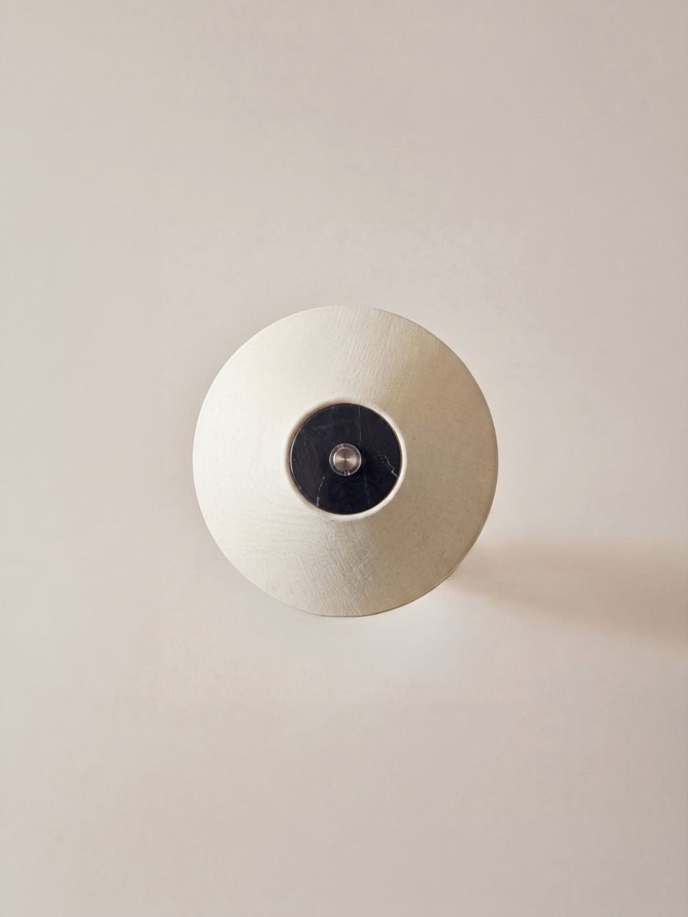 The Rossa Portable Lamp | Black Marble & Linen
