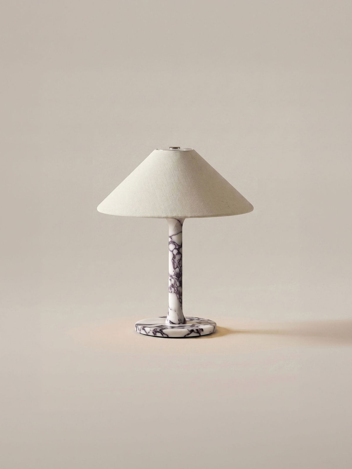 Rossa Portable Lamp | Calacatta Viola & Linen