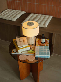 (Précommande) Lampe de table IKIN | Papier de riz naturel | Portable