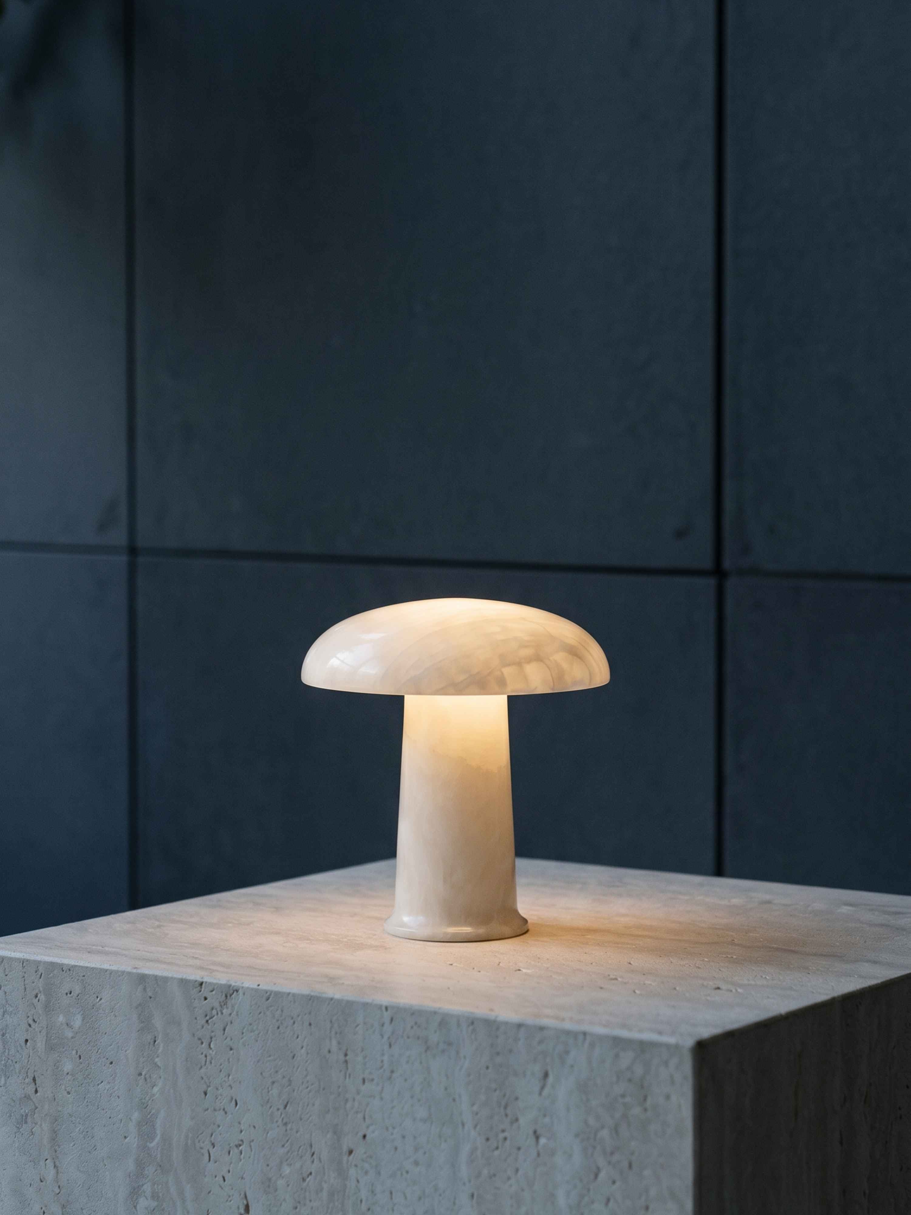 Cera Mini Portable Lamp | Alabaster
