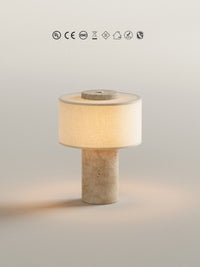 (Précommande) Lampe de table IKIN | Papier de riz naturel | Portable