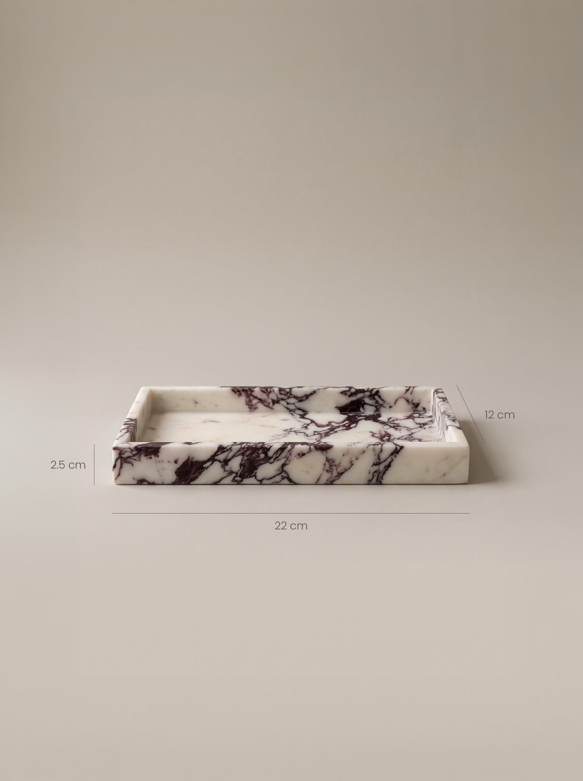 Elva Tray (Set of 2) | Calacatta Viola