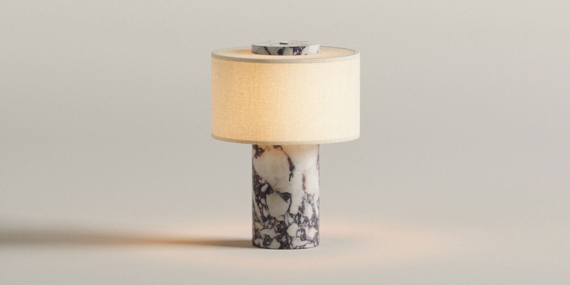 Auríe Portable Lamp | Calacatta viola marble & Linen - Blossholm