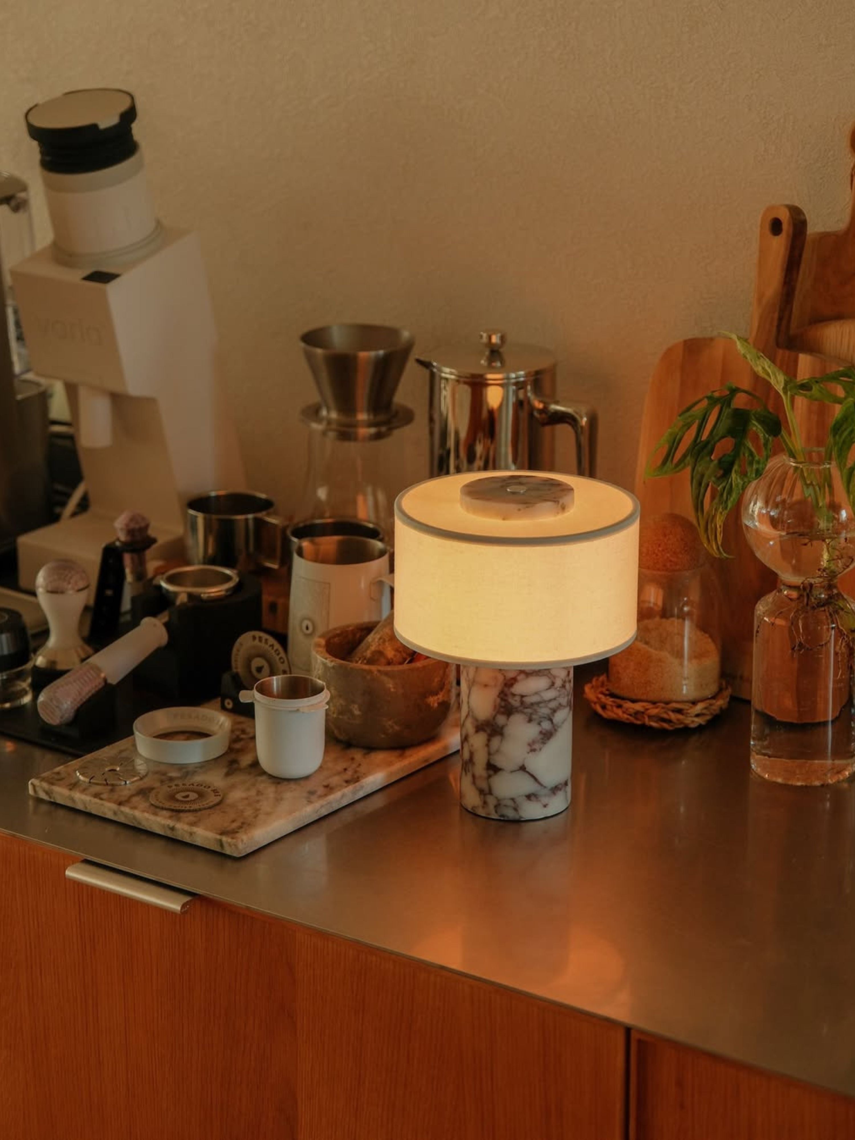 The Original - Auríe Portable Lamp | Calacatta Viola - 9.5"