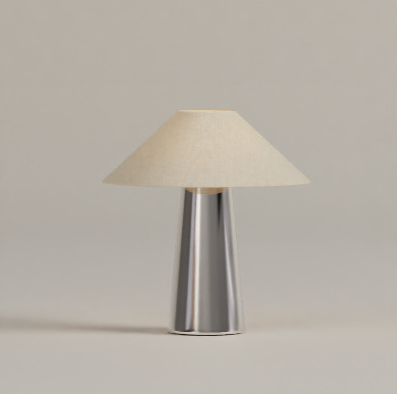 Steel & Linen Table Lamp | Portable