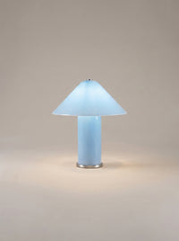 Aya Large Portable Lamp | Opal Glass - Blue