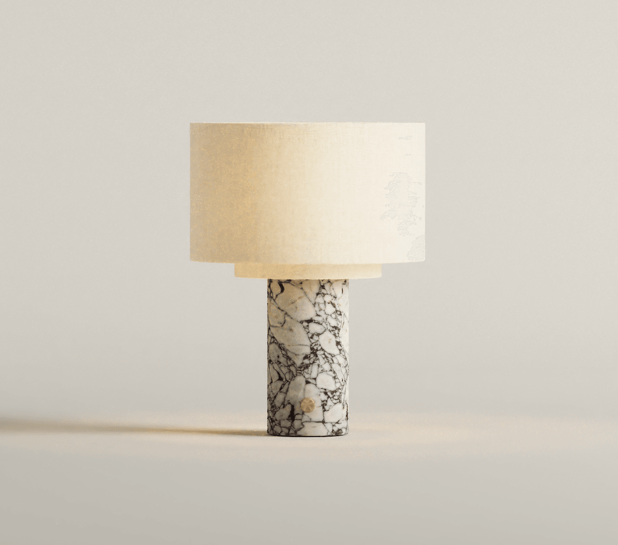 Ivy Table Lamp | Calacatta Viola Marble & Linen