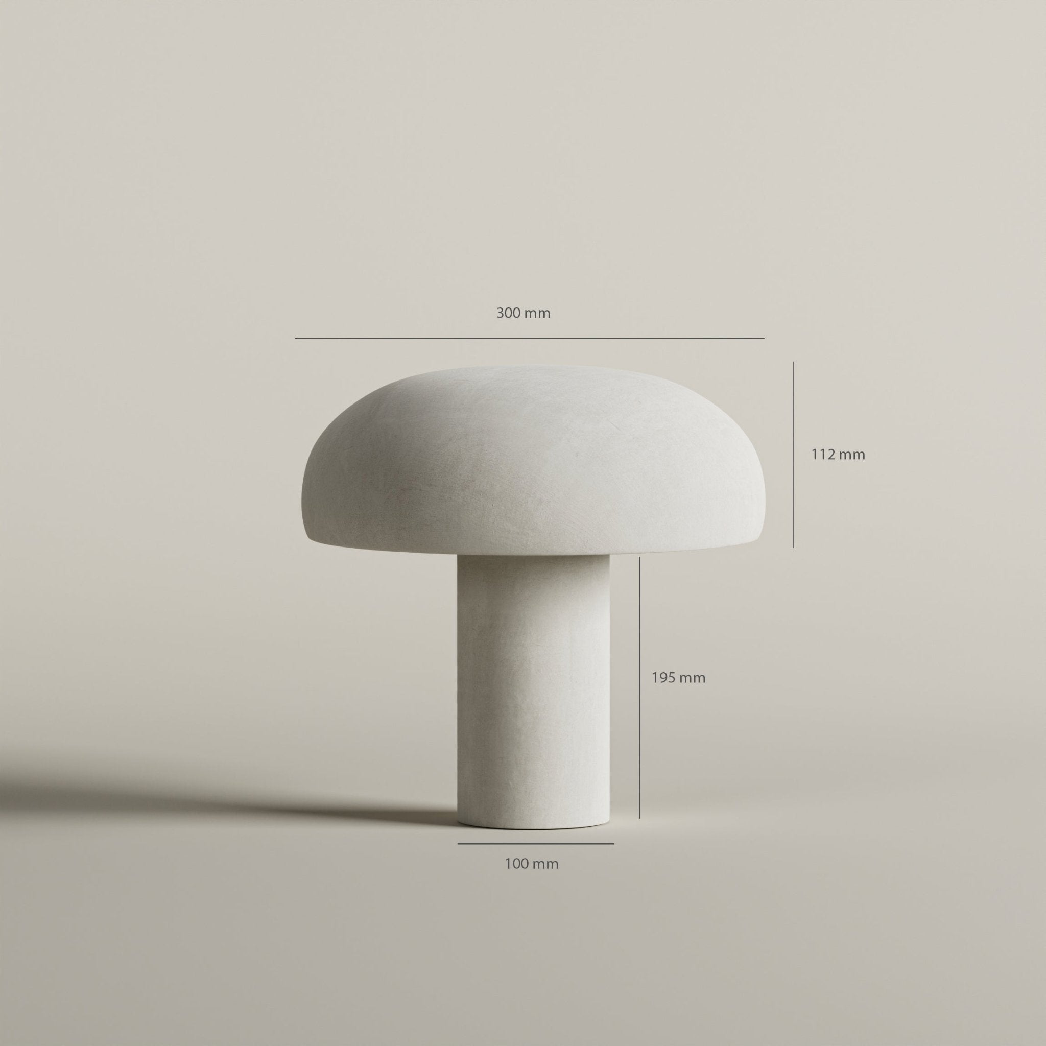 Dome / moss / fungi lamp | Metal bordlampe - Blossholm