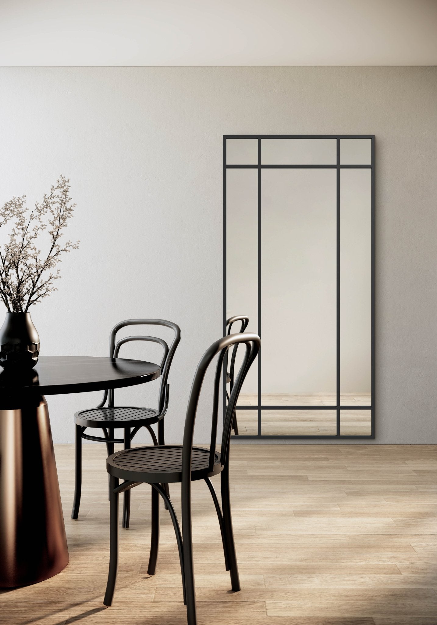 Industrial Mirror No. 2 | Spiegel mit Eisenrahmen | 200 × 100 cm - Blossholm